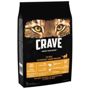 CRAVE Adult Turkey & Chicken Dry Cat Food