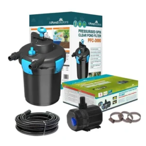 AllPondSolutions 3000L Pressurised Pond Filter Easy Clean PFC-3000-KIT**