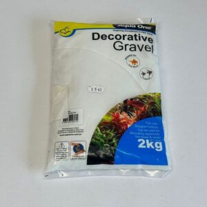 Aqua One Decorative Gravel - White Glitter Sand - 2kg