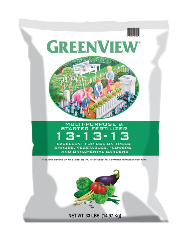 GREENVIEW - GreenView Fruits/Vegetables 13-13-13 Fertilizer 33 lb